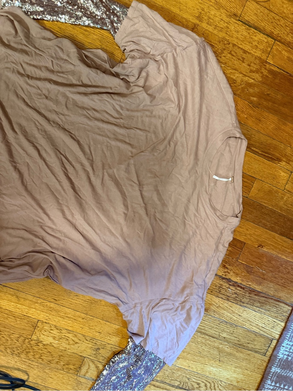 Free People Long Sleeve Tee - Dusty Mauve